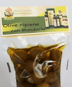 Olive ripiene con mandorla 250 gr