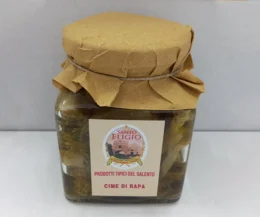 cime di rapa in barattolo ricetta artigianale prodotti salentini tradizionali a presicce